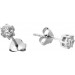 Solitär Ohrstecker 0.50ct Platin 950 Lab Grown Diamanten
