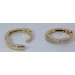 Diamant Creolen Gold 375 9K Natur Diamanten 0.08ct.