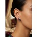 Diamant Ohrstecker Gold 585 14K Nat Amethyste Nat Blautopase Nat Diamanten