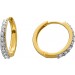 Diamant Creolen Gold 375 9K Lab Grown Diamanten 0.50ct