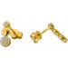 Diamant Ohrstecker Gold 585 14K Natur Diamanten 0.18ct