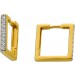 Diamant Creolen Gold 375 9K Lab Grown Diamanten 0.30ct