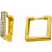 Diamant Creolen Gold 375 9K Labor Diamanten 0.25ct 