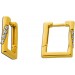 Diamant Creolen Gold 375 9K Lab Grown Diamanten 0.11ct