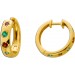 Creolen Gold 333 8K nat. Smaragd Granat Amethyst Citrin Blautopas