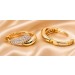 Diamant Creolen 15mm Gold 585 14K Diamanten 0.25ct 