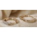 Diamant Creolen 13mm Gold 585 14K Diamanten 0.21ct