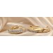Diamant Creolen 13mm Gold 585 14K Diamanten 0.15ct