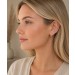 Diamant Creolen 13mm Gold 585 14K Diamanten 0.15ct