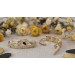 Zirkonia Blüten Creolen Gold 333 8 Karat weiße Zirkonia Steine