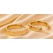 Creolen 18mm Gold 333 8 Karat diamantiert