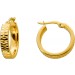 Creolen 18mm Gold 333 8 Karat diamantiert