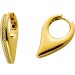 Zirkonia Creolen Gold 333 8 Karat Tropfen Design weiße Zirkonia
