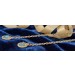 Blautopas Ohrhänger Durchzieher Gold 333 8K Natur Blautopase 0.40ct