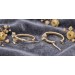 Zirkonia Creolen Gold 333 8 Karat weiße Zirkonia Steine