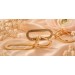 Zirkonia Paperclip Ohrhänger Gold 333 8K weiße Zirkonia Steine