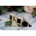Onyx Ohrstecker Gold 333 8K schwarzer Onyx weiße Zirkonia Steine