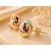 Trinity Ohrstecker Gold Weißgold Rosegold 333 8K Knoten Design