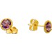 Amethyst Ohrstecker Gold 585 14K lila nat. Amethyste 0.70ct