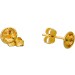 Citrin Ohrstecker Gold 585 14K gelbe nat Citrine 0.80ct
