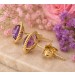 Amethyst Ohrstecker Gold 585 14K lila nat Amethyste 1.2ct