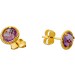 Amethyst Ohrstecker Gold 585 14K lila nat Amethyste 1.2ct