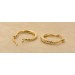 Creolen 16mm Gold 333 8 Karat diamantiert