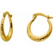 Creolen 16mm Gold 333 8 Karat diamantiert