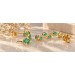 Smaragd Ohrstecker Gold 750 18K nat. Smaragde 1.8ct Brillanten