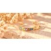 Saphir Creolen Gold 375 9K nat. Granate Blautopase Citrine 0.17ct