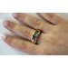 Ring Gelbgold 333 lila Amethyst Blautopas gelber Citrin grüner Peridot roter Granat Edelsteinring_05