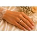 Diamant Ring Rosegold 585 14 Karat Solitär Diamant 0.05ct W SI
