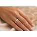 Platin 950 Verlobungsring Solitär Diamant 0.25ct W SI