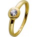 Gold Ring weißen Zirkonia Gelbgold 333 Damenschmuck 1