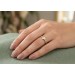 Solitär Ring Gelbgold 333 8 Karat weißer Zirkonia Verlobungsring