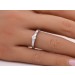 Platin 950 Brillantring Solitär Diamant 0.22ct W SI
