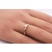 Solitärring Gelbgold 585 14 Karat Diamant 0.08ct W SI