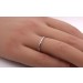 Diamant Ring Weißgold 585 14 nKarat 3 Brillanten 0,05ct W/SI 