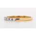 Memoire Ring Gelbgold 585 14 Karat 8 Diamanten 0.15ct W SI
