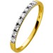 Memoire Ring Gelbgold 585 14 Karat 8 Diamanten 0.15ct W SI