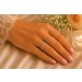 Memoire Alliance Brillant Ring Weißgold 585 14K Diamanten 0.15ct W SI 