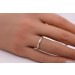 Memoire Alliance Ring Gelbgold 375 9 Karat weiße Zirkonia 