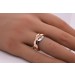 Tricolor Dreifach Ring Gold 333 8K Gelb-Weissgold-Rosegold Trinity