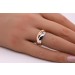 Tricolor Dreifach Ring im Ring 333 8 K Gelb-Weissgold Rosegold Trinty
