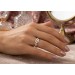 Tricolor Dreifach Ring im Ring 333 8 K Gelb-Weissgold Rosegold Trinty
