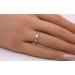 Ring Gelbgold 585 14 Karat Solitär Diamant 0.08ct