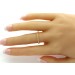 Brillant Ring Memoire Alliance Gelbgold 585 14 Karat 13 Diamanten Brillantschliff Total 0,15ct W/SI