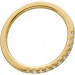 Brillant Ring Memoire Alliance Gelbgold 585 14 Karat 11 Diamanten Brillantschliff Total 0,28ct TW/VSI