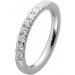 Brillant Ring Memoire Alliance Weißgold 585 14 Karat 9 Diamanten Brillantschliff Total 0,50ct W/SI