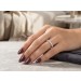 Memoire Alliance Brillantring Weißgold 585 14K Diamanten 0.50ct